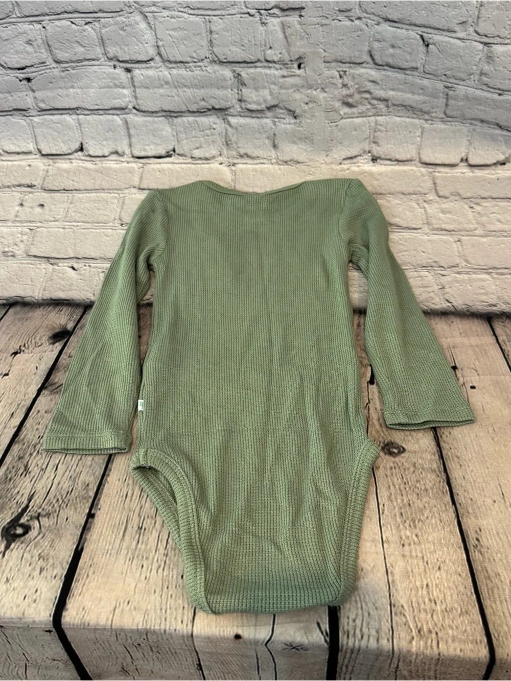 Posh Peanut Waffle Knit Bodysuit